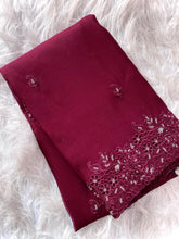 Oxe Organza Embroidery Sequence Work Saree